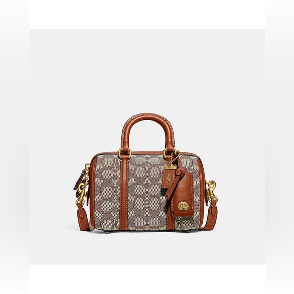 NWT Coach Satchel in Signature Textile Jacquard - Picture 1 of 8